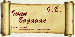Ivan Bogavac vizit kartica